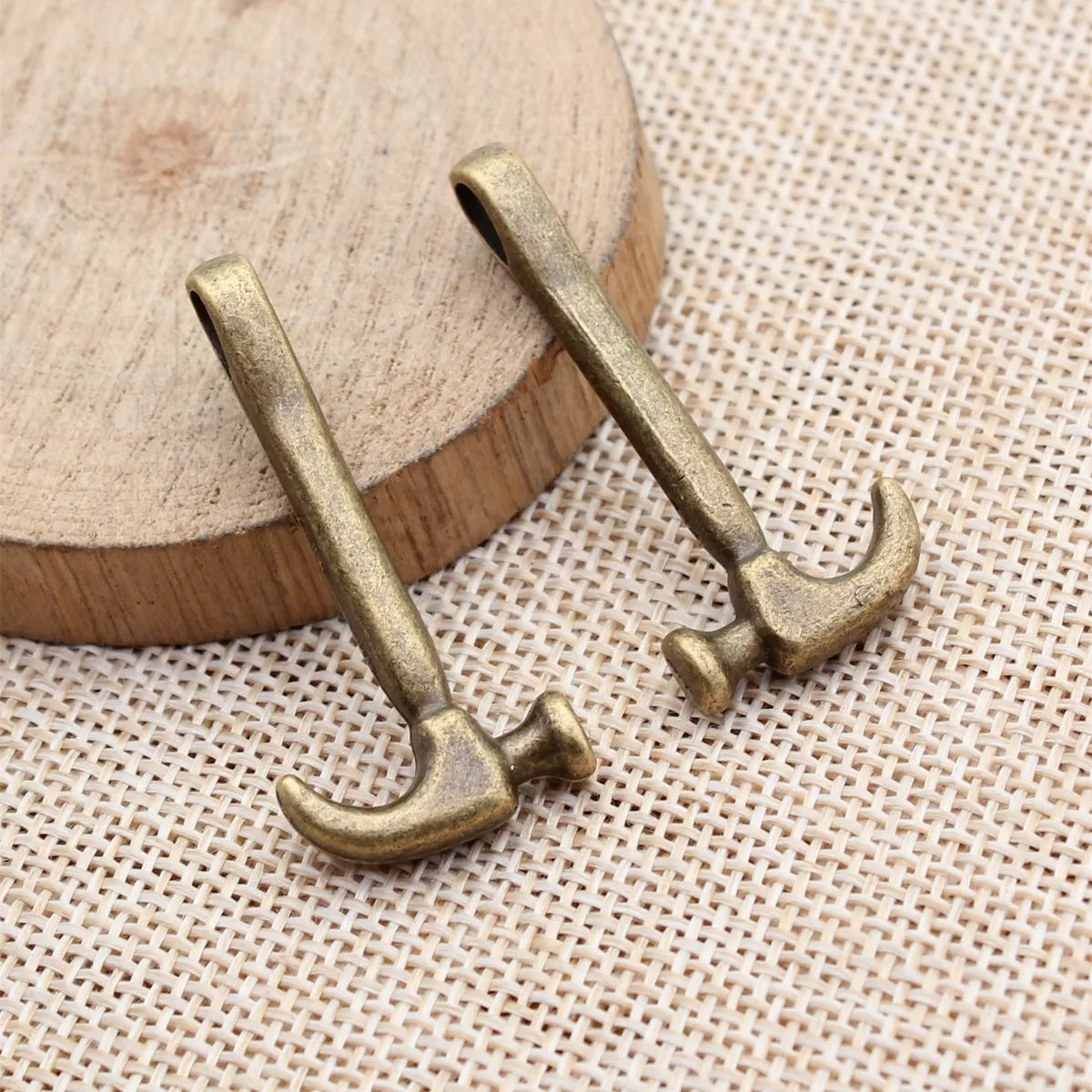 40x19mm 4.7g Multicolor Zinc Alloy Hammer Mallet Charm Pendant for DIY Necklace Bracelet Jewelry Making