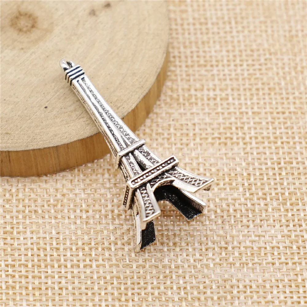 18x43mm 5.8g Multicolor Iron Eiffel Tower Charm Pendant for DIY Necklace Bracelet Jewelry Making