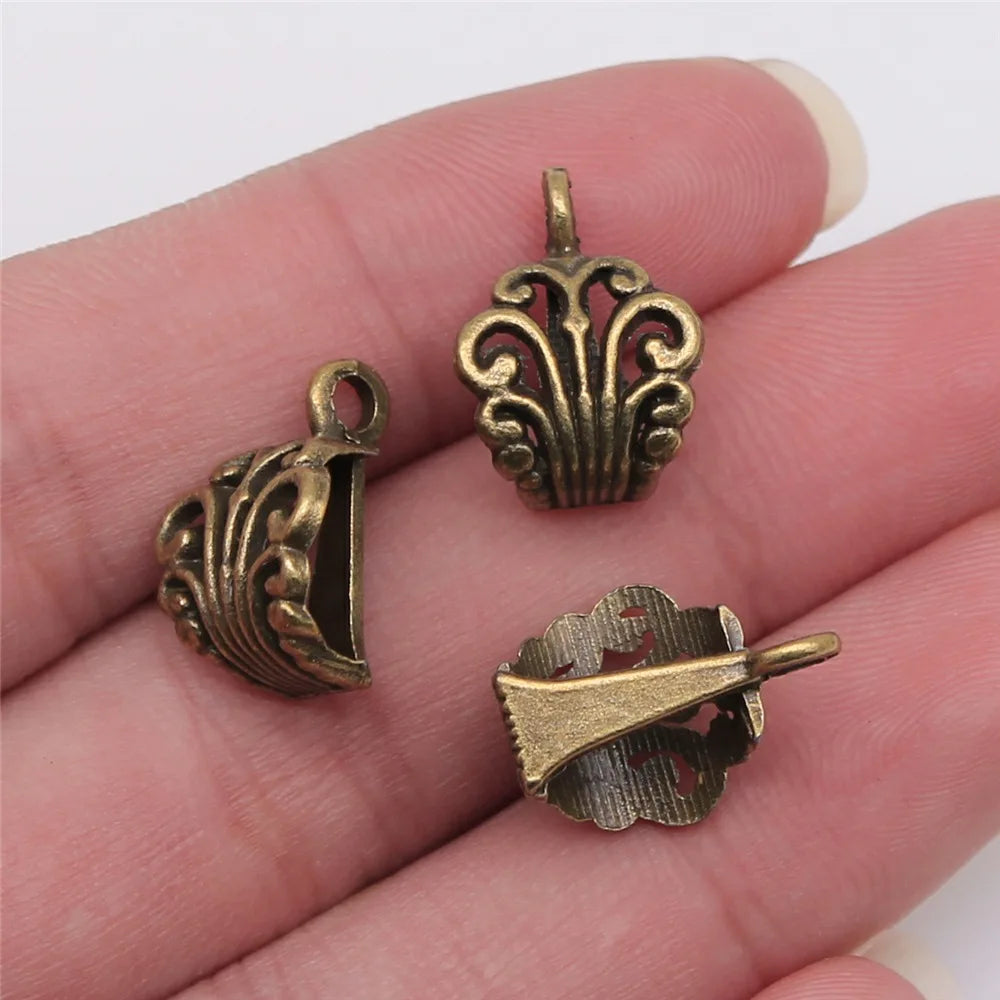 12x17mm 1.3g Multi-Color Zinc Alloy Pendant Bail Connectors for DIY Necklace Charm Jewelry Making