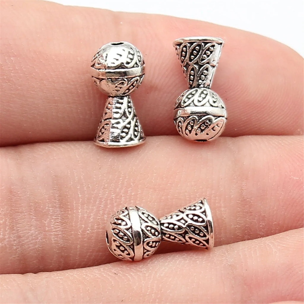 13x7x7mm 1.3g Multicolor Zinc Alloy Ball Head Tassel Cap Pendant for DIY Earrings Necklace Jewelry