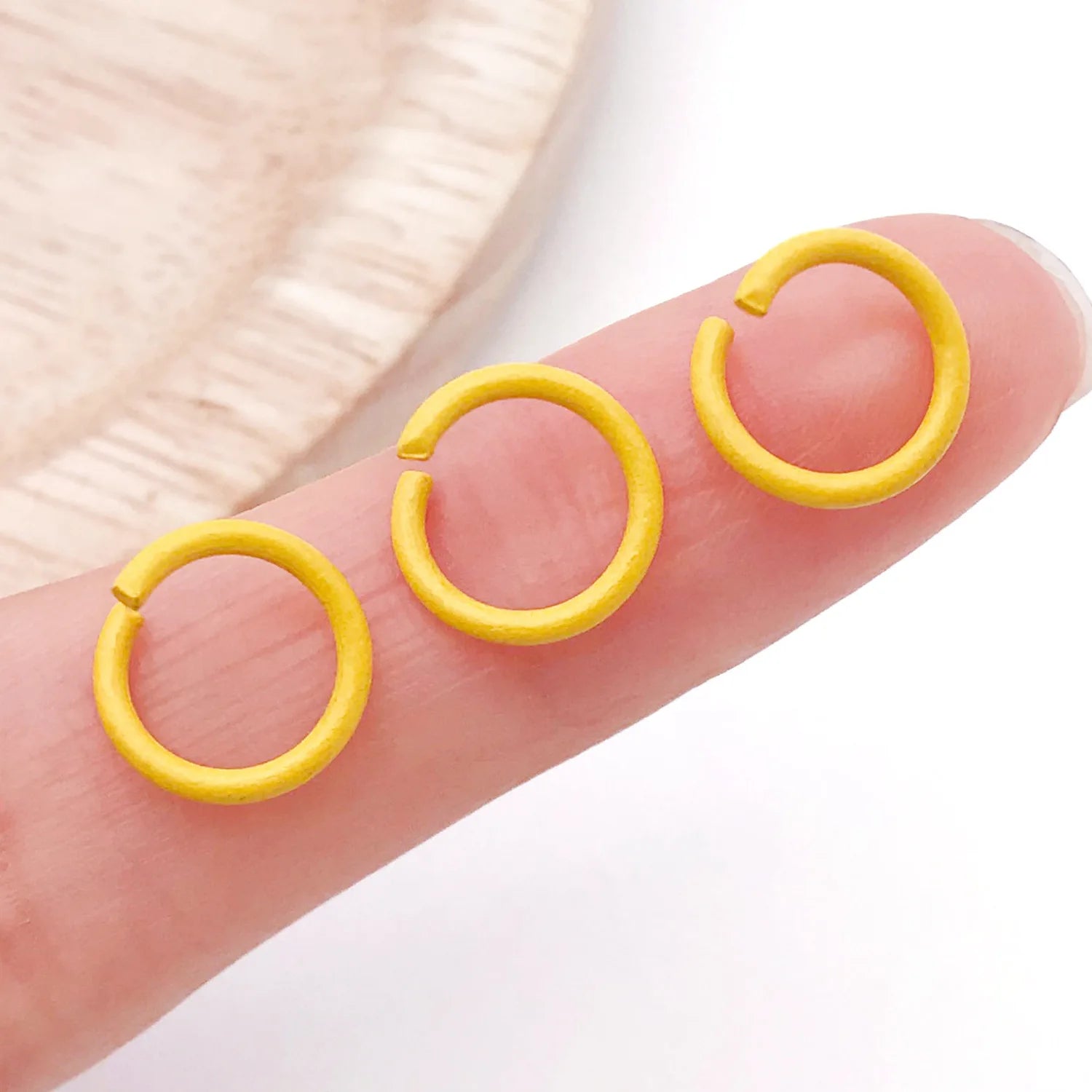 Candy Color Painted Iron Round Open Jump Rings C Rings for DIY Jewelry Connectors