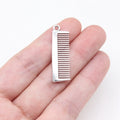 32x10mm 1.6g Antique Silver Zinc Alloy Comb Charm Pendant for DIY Jewelry Making