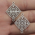 22x28mm 1.5g Multicolor Zinc Alloy Flower Connector Charm for DIY Earrings Bracelet Jewelry Making
