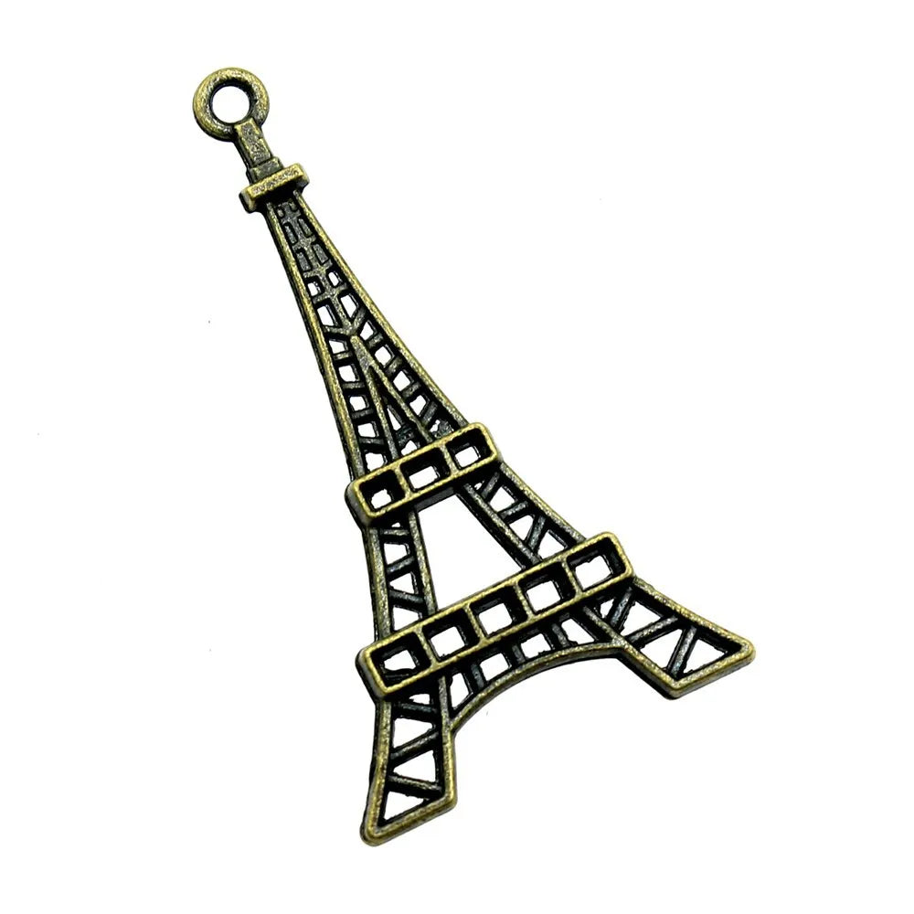 44x24mm 3.1g Multicolor Iron Eiffel Tower Charm Pendant for DIY Necklace Bracelet Jewelry Making