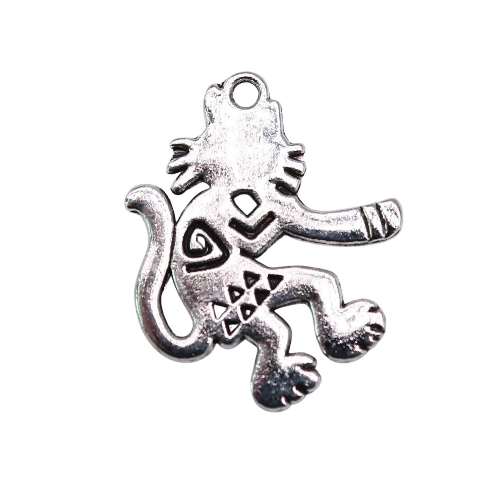 24x19mm 1.8g Antique Silver Zinc Alloy Demon Charm Pendant for DIY Necklace Bracelet Making