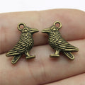 17x17mm 2.3g Multicolor Zinc Alloy Sparrow Bird Charm Pendant for DIY Bracelet Necklace Making