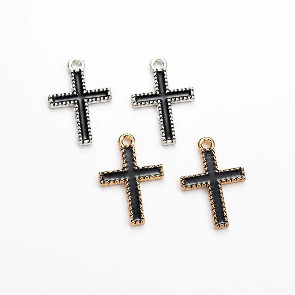 24x16MM KC Gold Zinc Alloy Double Sided Charm Pendant for DIY Necklace Bracelet Jewelry Making