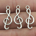 9x25mm 0.8g Multicolor Zinc Alloy Music Note Charm Pendant for DIY Music Theme Jewelry Making