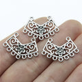 26x18mm 1.3g Multi Color Zinc Alloy Flower Earring Connector Charms for DIY Handmade Jewelry Making