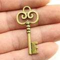 41x19mm 2.9g Multicolor Zinc Alloy Key Charm Pendant for DIY Necklace Bracelet Jewelry Making