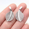 28x15mm 2.1g Multicolor Zinc Alloy Leaf Charm Pendant for DIY Necklace Bracelet Jewelry Making