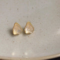 14K Plated Geometric Irregular Resin Crystal Mineral Stud Earrings For Fashion OL Style