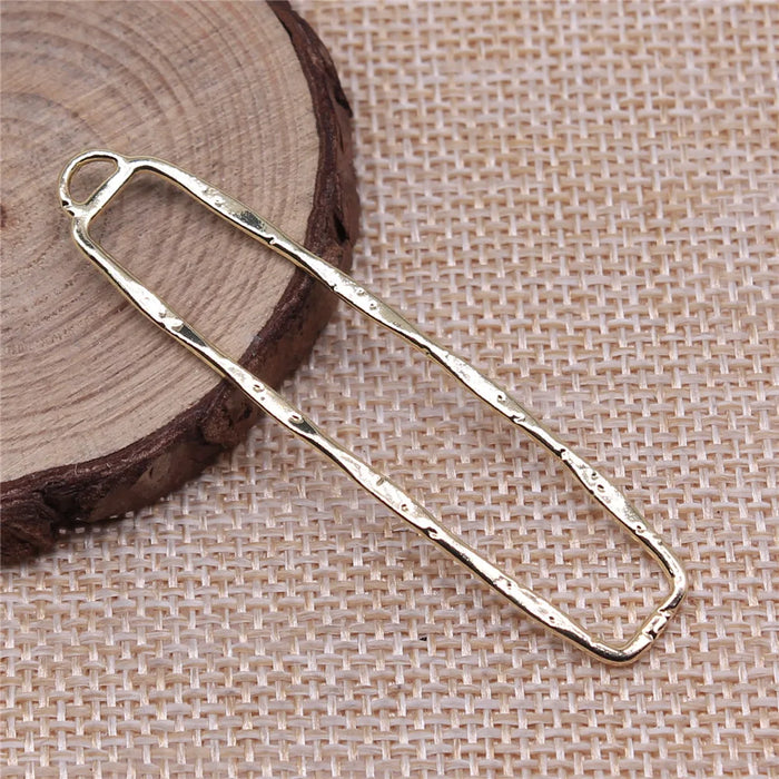 60x14mm 1.7g KC Gold Zinc Alloy Long Geometric Earring Charms for DIY Earrings Jewelry Making