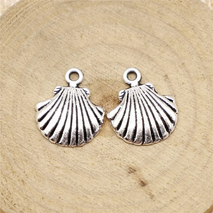 18x15mm 1g Multicolor Zinc Alloy Shell Charm Pendant for DIY Necklace Bracelet Jewelry Making