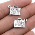 13x17mm 1.5g Multicolor Zinc Alloy Suitcase Charm Pendant for DIY Travel Jewelry Making