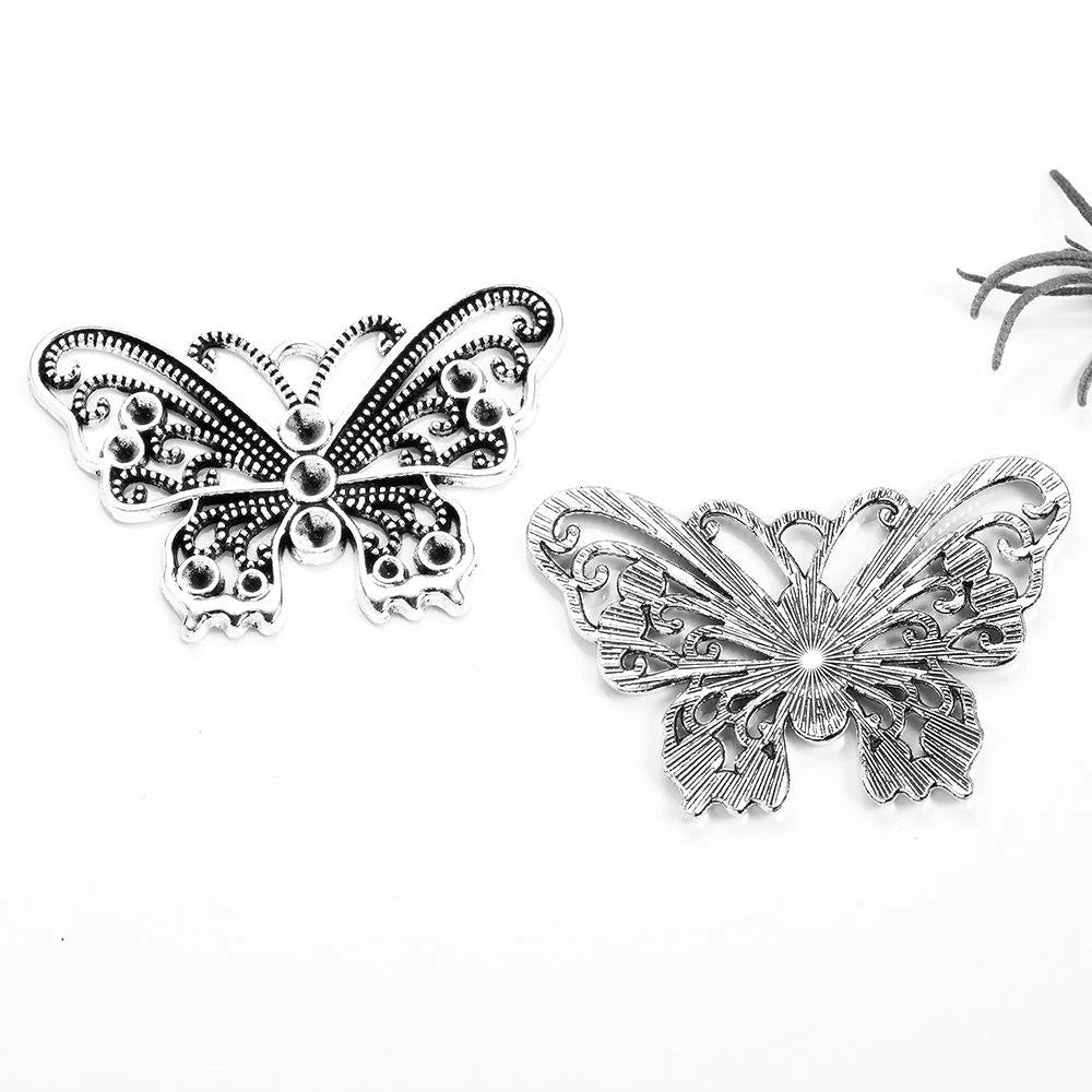 42x28MM Zinc Alloy Butterfly Charm Pendant for DIY Necklace Bracelet Jewelry Making