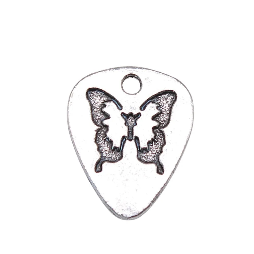 18x15mm 1.7g Antique silver zinc alloy Butterfly charm pendant for necklace bracelet DIY making