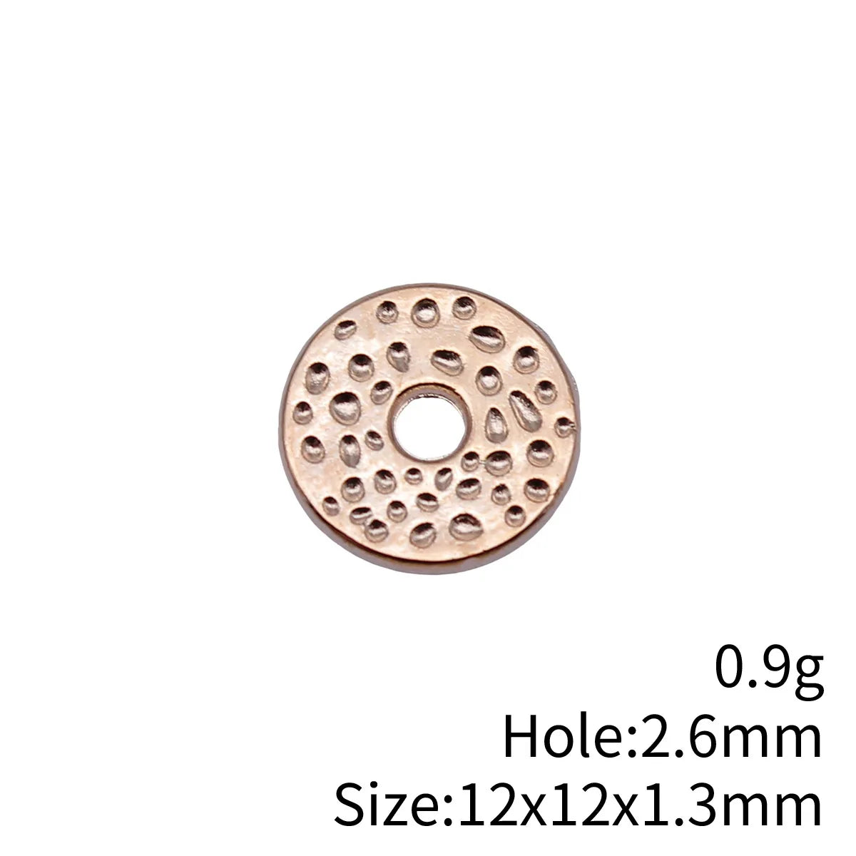 12x12x1.3mm 0.9g Multicolor Zinc Alloy Round Disc Spacer Beads for DIY Bracelet Necklace Jewelry Making