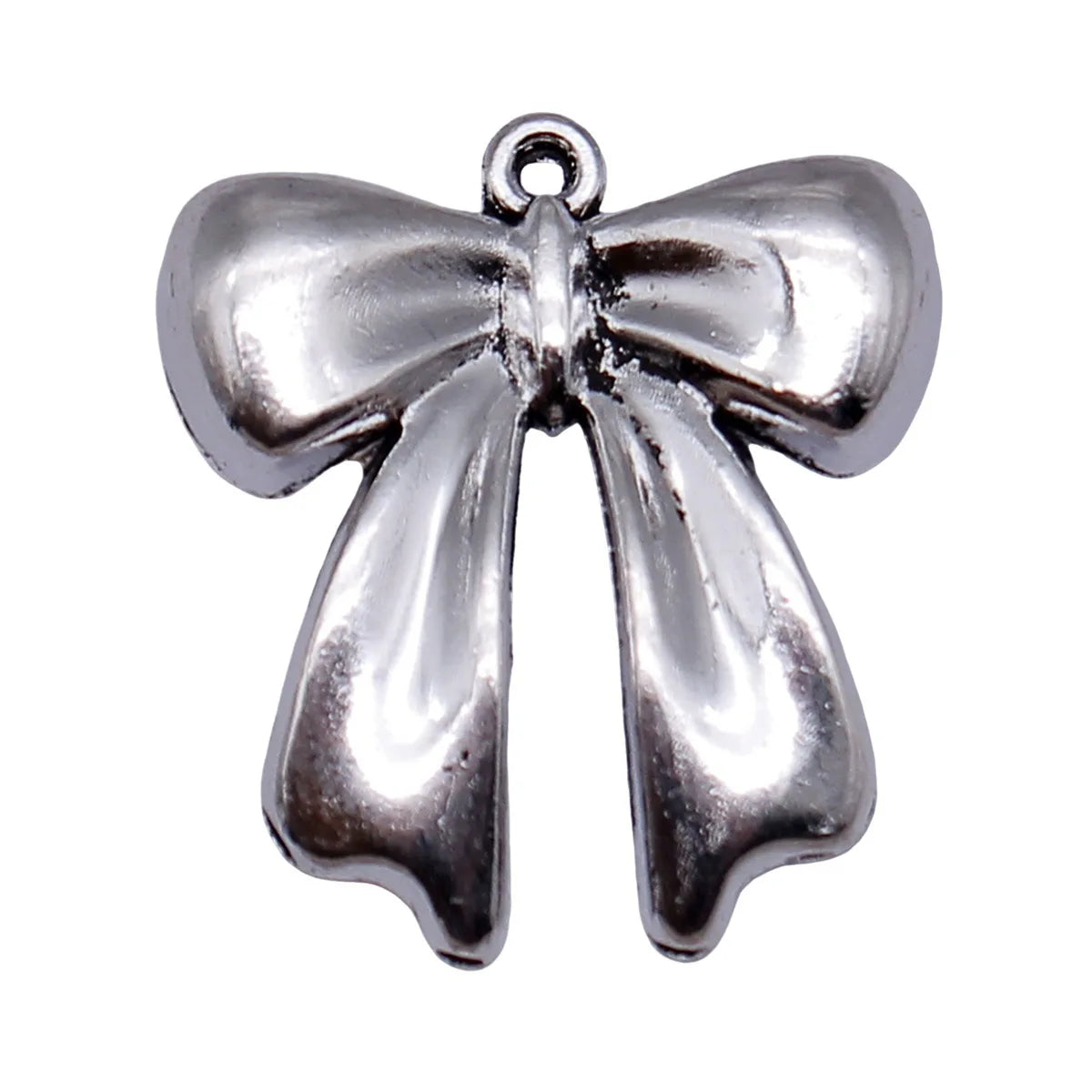 25x22mm 4.1g Antique Silver Zinc Alloy Bowknot Butterfly Charm Pendant for DIY Necklace Bracelet Making