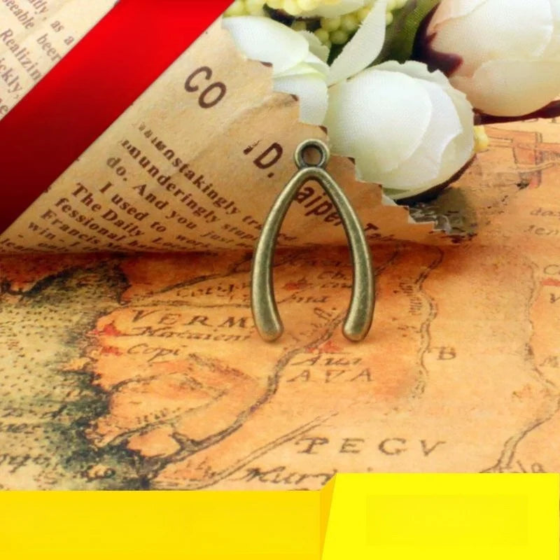 25x15MM Antique Silver Zinc Alloy Charm Pendant for DIY Necklace Bracelet Jewelry Making