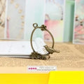 40x30MM Antique Silver Zinc Alloy Bird And Flower Charm Pendant for DIY Necklace Bracelet Jewelry Making