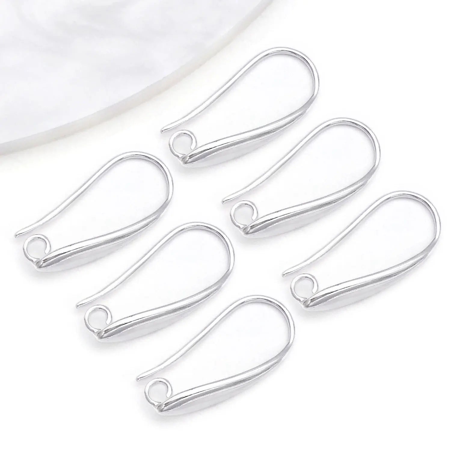 18K Gold Plated Copper Bead Cup Ear Hooks Earring Findings for DIY Tassel Earrings