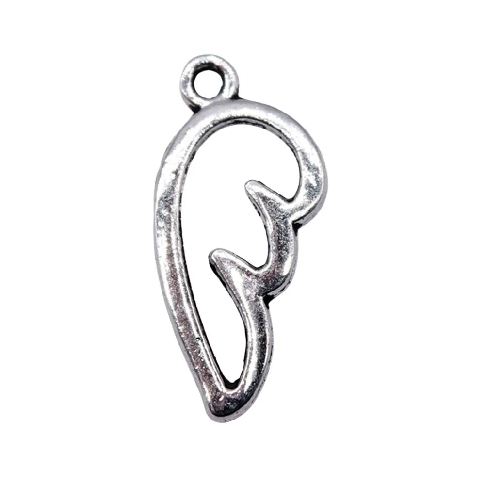 16x8mm 0.25g Multicolor Zinc Alloy Angel Wing Charm Pendant for DIY Earring Bracelet Making