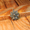 21x17MM Zinc Alloy Spider Web Charm Pendant for DIY Necklace Bracelet Jewelry Making