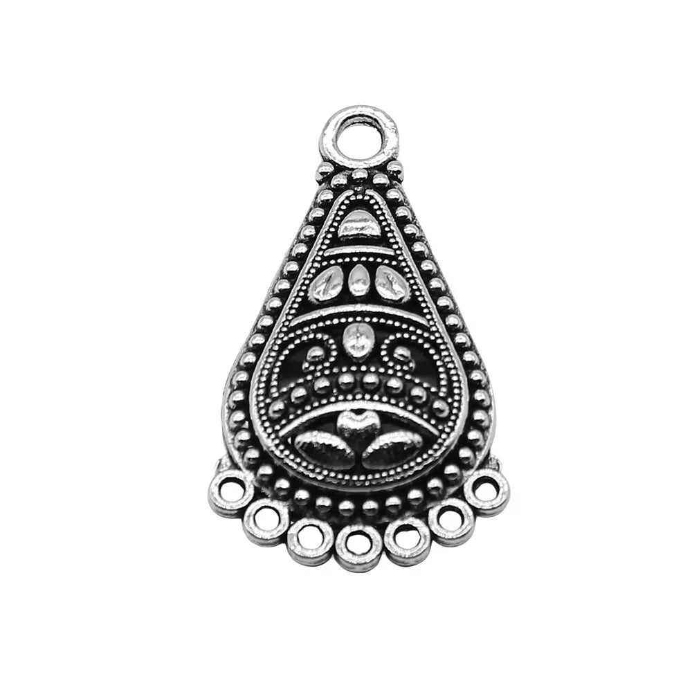 17x30mm 1.6g Multi Color Zinc Alloy Geometric Earring Connector Charms for DIY Jewelry Making