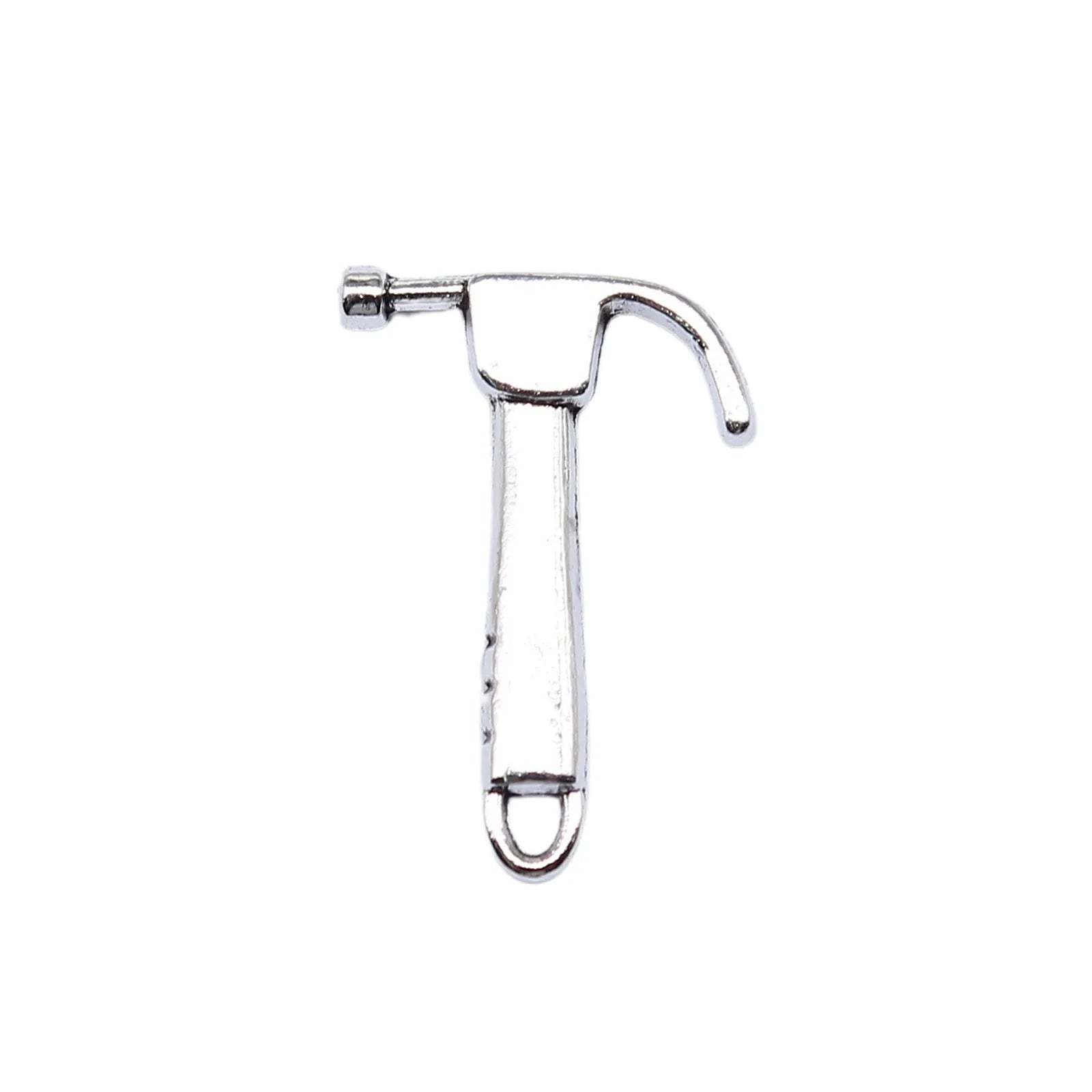 20x13mm 0.84g Antique Silver Zinc Alloy Hammer Charm Pendant for DIY Tool Theme Jewelry Making