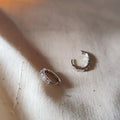 14K Plated Copper Zircon Round Geometric Drop Earrings Minimalist Light Luxury 2025 New