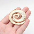 54x47mm 8.9g Multicolor Zinc Alloy Swirl Charm Pendant for DIY Necklace Bracelet Jewelry Making