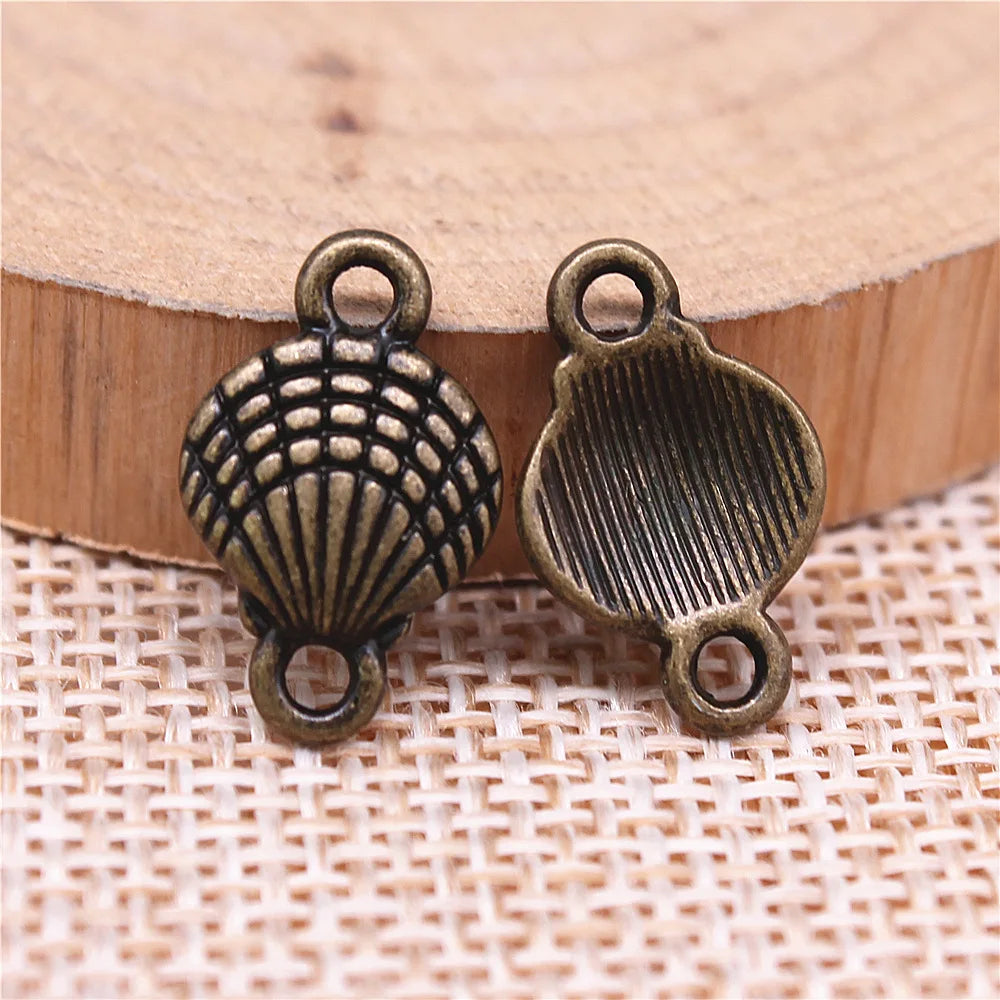 10x16mm 0.7g Multicolor Zinc Alloy Shell Connector Charm for DIY Bracelet Necklace Jewelry Making