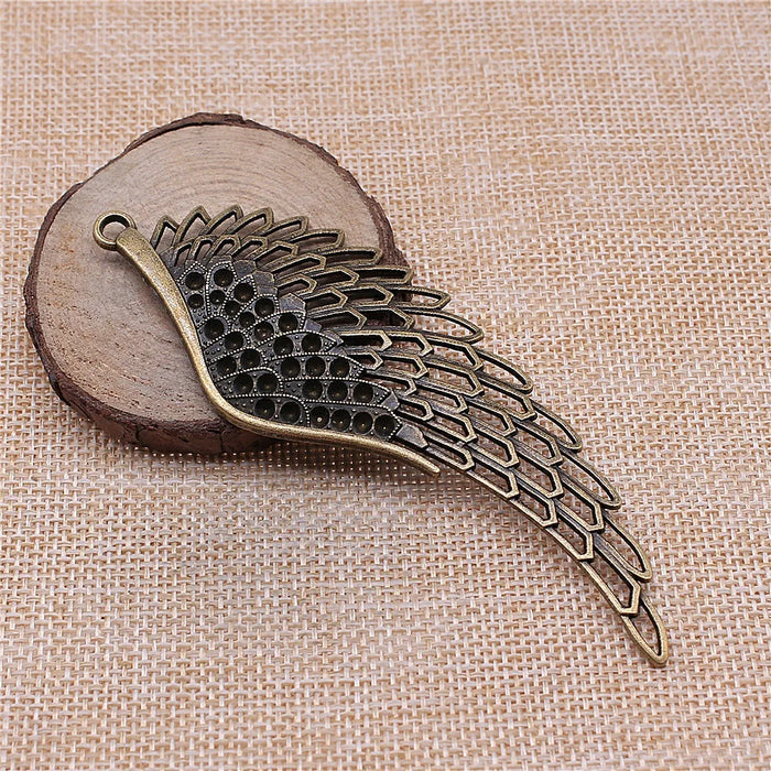 106x37mm 15.2g Multicolor Zinc Alloy Large Wing Charm Pendant for DIY Bracelet Necklace Jewelry Making