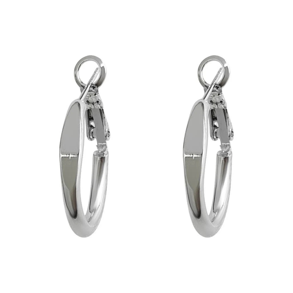 Light Luxury Geometric Round Hoop Earrings Copper For Fashion Commuter Style