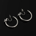 Elegant Gold Alloy Knot Hoop Spiral Disc Stud & Clip On No Piercing Minimalist Round Circle Earrings