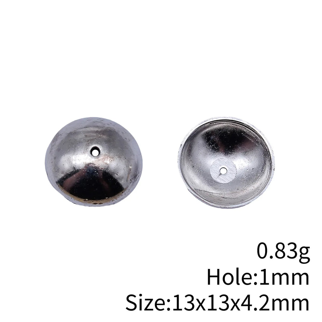 13x13x4.2mm 0.83g Antique Silver Zinc Alloy Flower Bead Caps for Garment Decoration DIY Jewelry Making