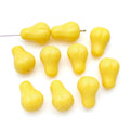 Yellow Green Acrylic Pear Loose Beads for Phone Chain, Bracelet and Keychain Making