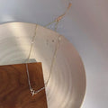 14K Gold Plated Copper Micro Pave Zircon Star Clavicle Necklace Korean Style Choker