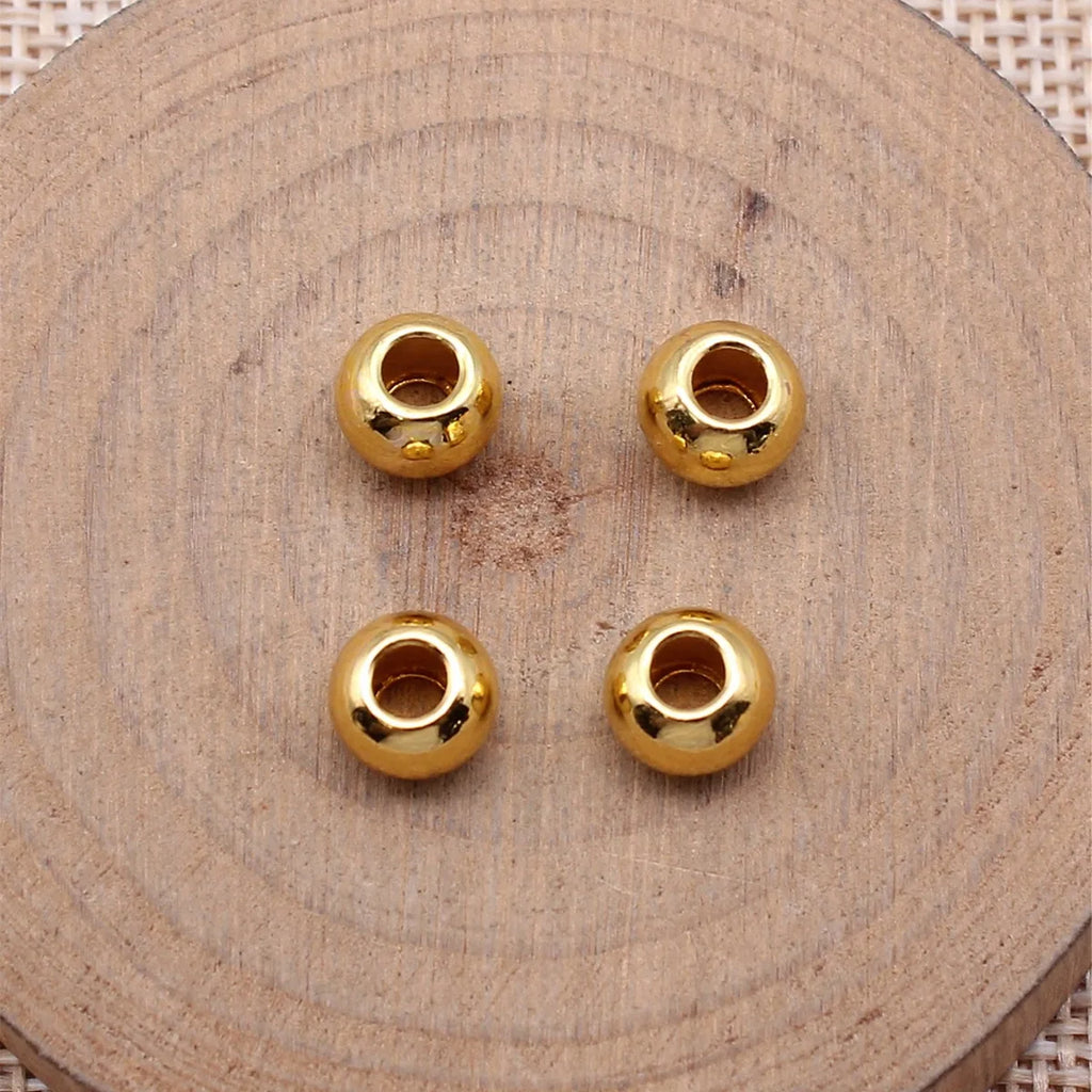 7.7x7.7x6.1mm 1g Multicolor Zinc Alloy Smooth Spacer Beads for DIY Bracelet Necklace Jewelry Making