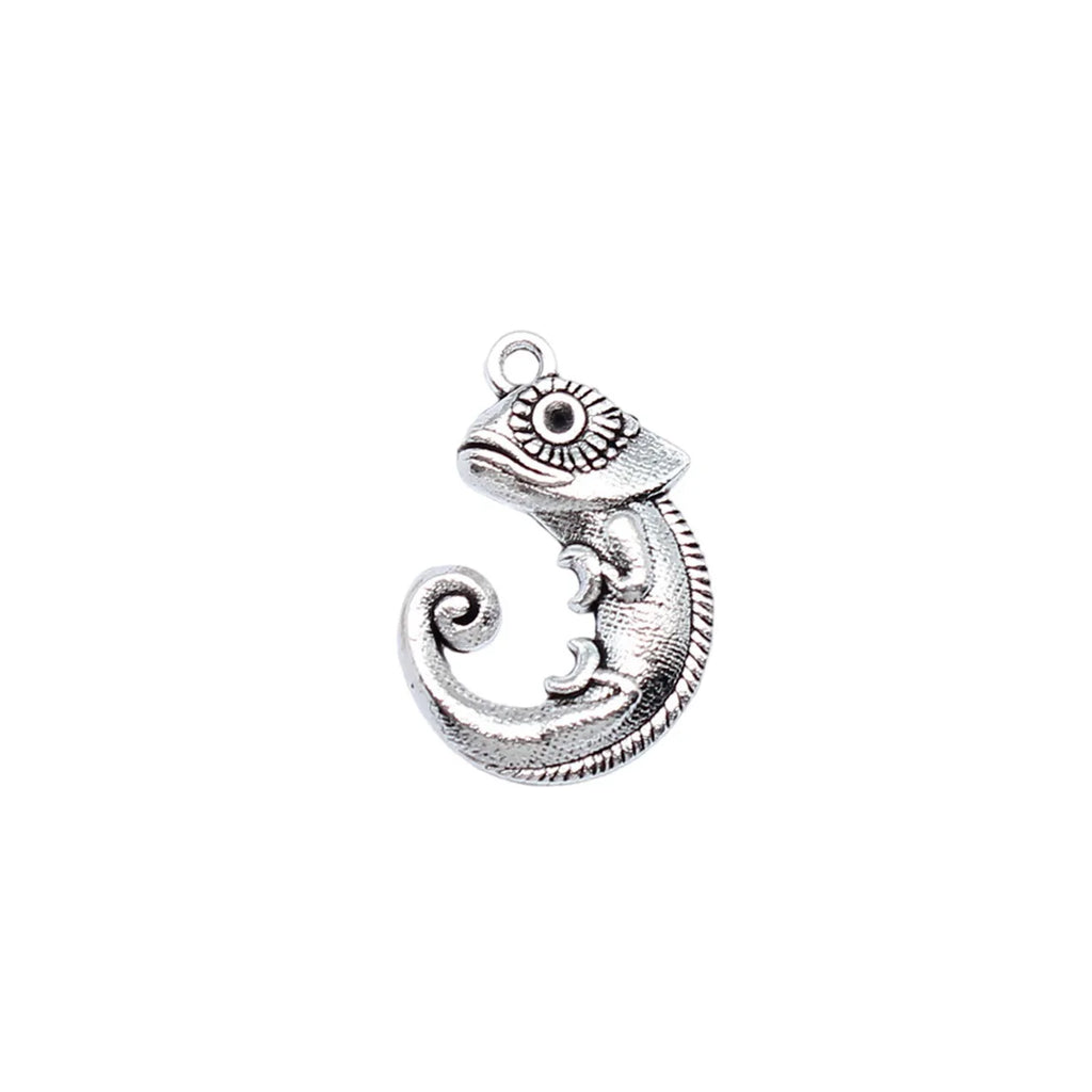 24x17mm 2.2g Multicolor Zinc Alloy Lizard Charm Pendant for DIY Necklace Bracelet Jewelry Making
