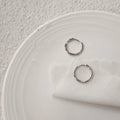 Korean Style Real Gold Plated Copper Small Round Hoop Earrings Minimalist Daily Thin Huggie Hoops