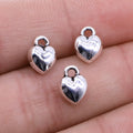7x9mm 1g Multicolor Zinc Alloy Small Heart Charm Pendant for DIY Bracelet Necklace Jewelry