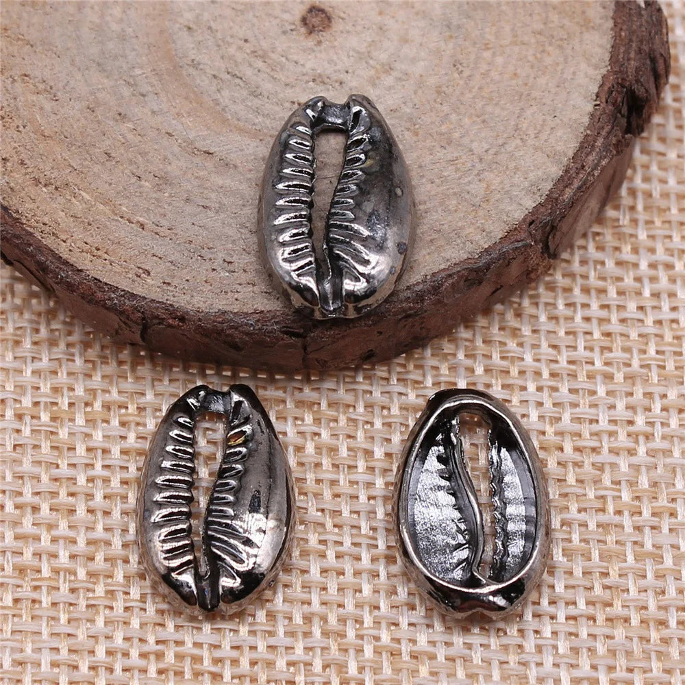 12x19mm 1.7g Multicolor Zinc Alloy Shell Connector Charm for Necklace Bracelet DIY Jewelry Making