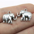 21x18x5mm 5.2g Antique Silver Zinc Alloy Elephant Charm Pendant for DIY Necklace Bracelet Jewelry Making
