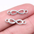 21x5mm 0.6g Multicolor Zinc Alloy Infinity Symbol Connector Charm Pendant for DIY Bracelet Jewelry Making