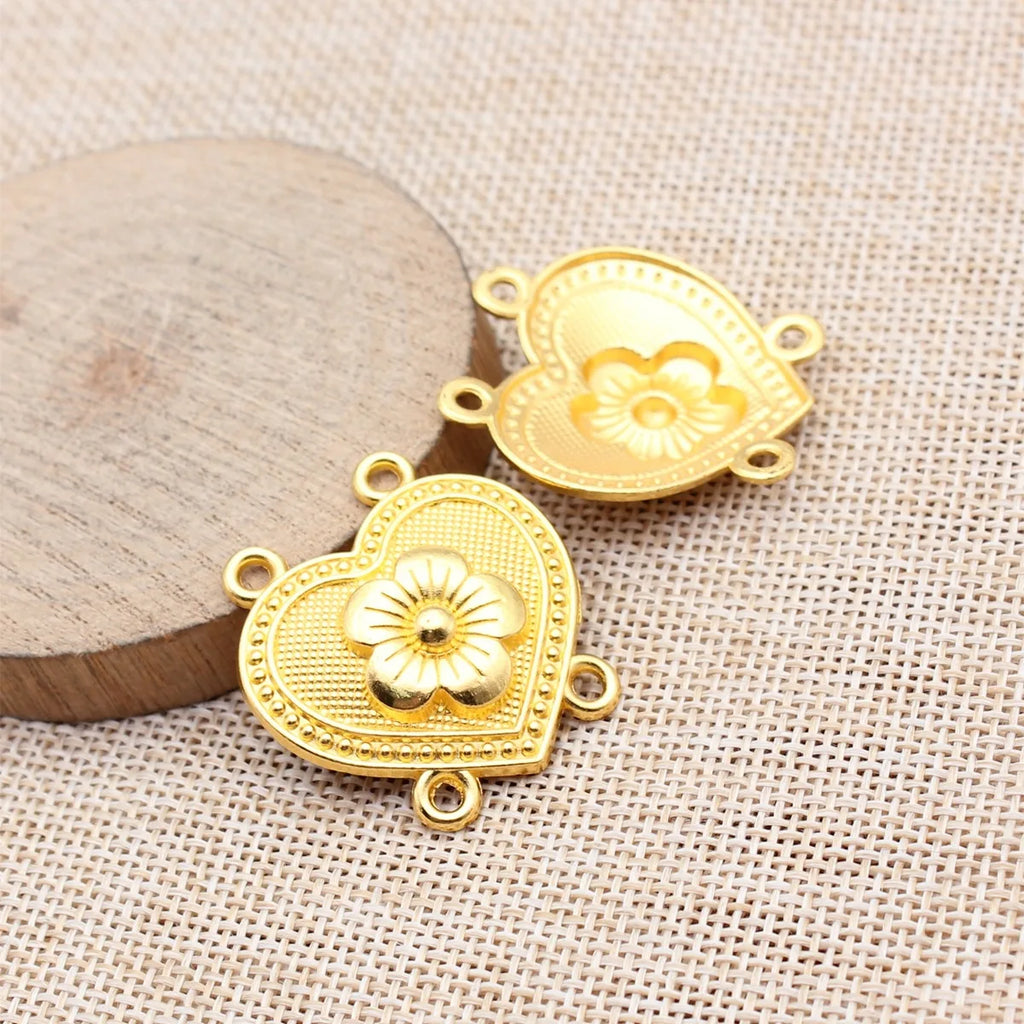 31x32mm 4g Multicolor Zinc Alloy Four Hole Body Chain Connector Charm for Forehead Chain Jewelry DIY