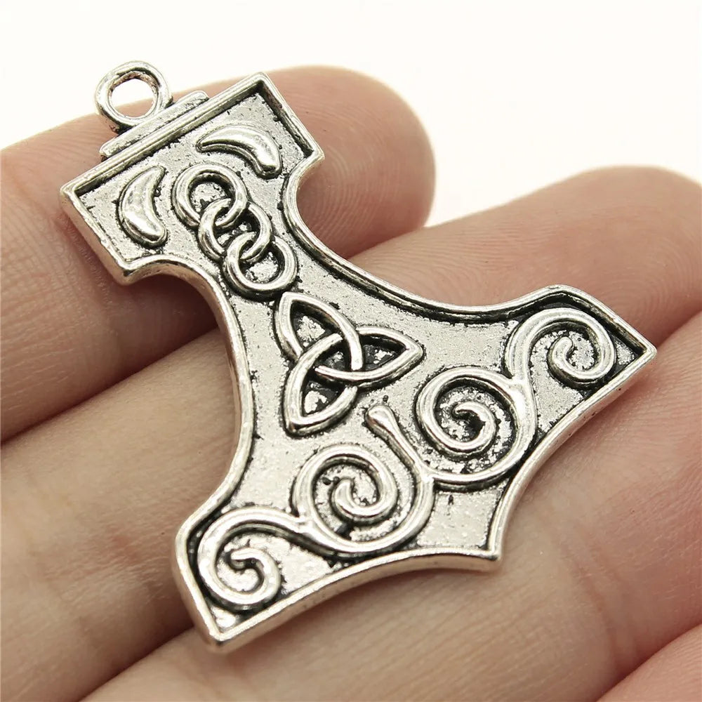 40x34mm 5.1g Antique Silver Zinc Alloy Boat Celtic Symbol Celtic Knot Charm Pendant for DIY Jewelry Making