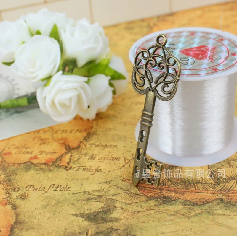 62x22MM Antique Silver Zinc Alloy Floral Key Charm Pendant for DIY Necklace Bracelet Jewelry Making