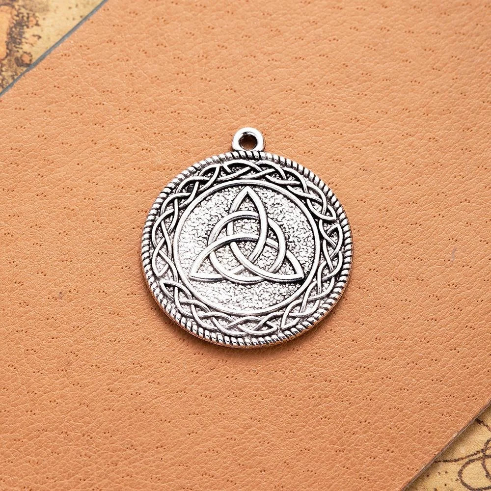 28MM Zinc Alloy Double Sided Charm Pendant for DIY Necklace Bracelet Jewelry Making